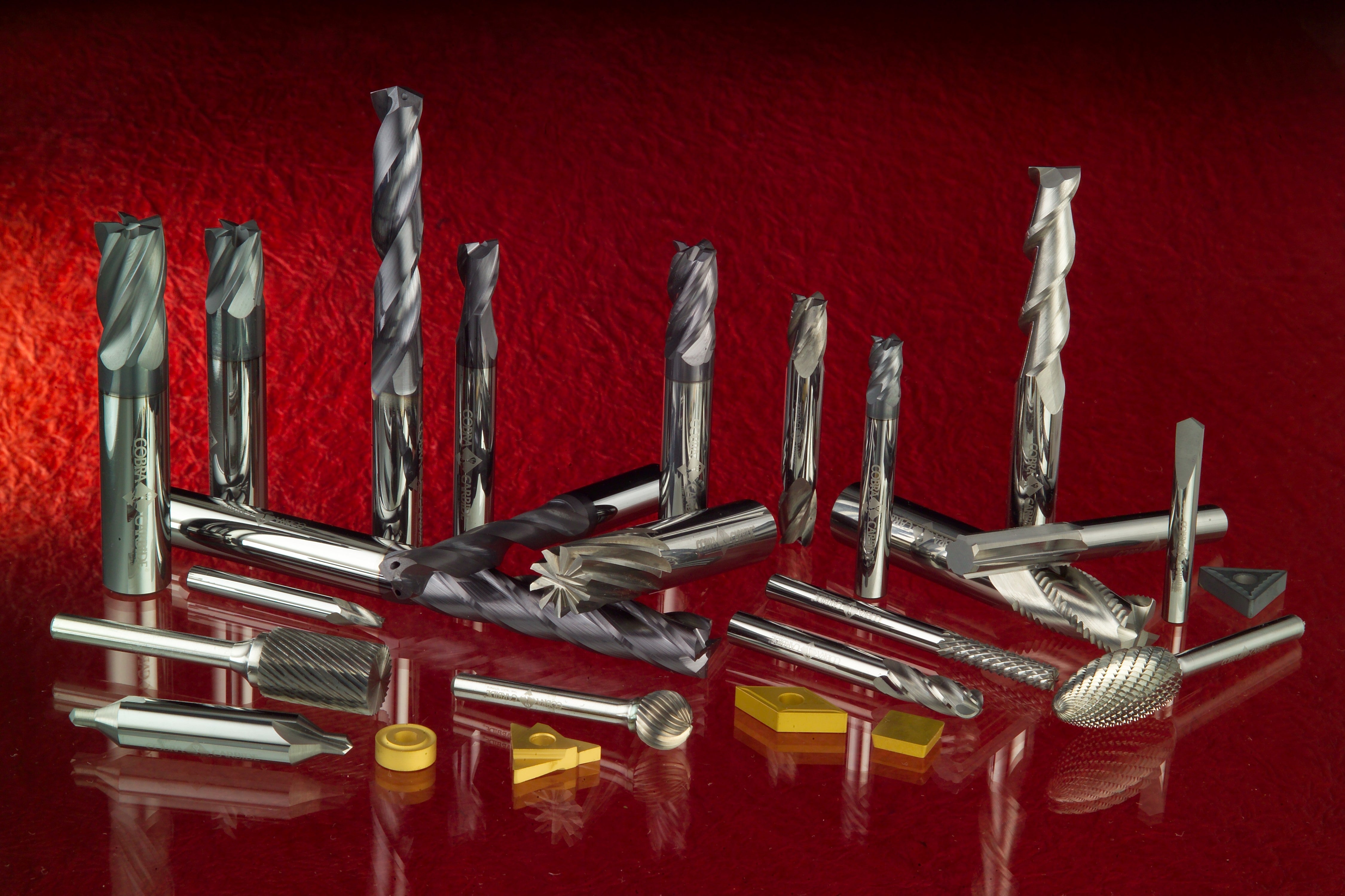 Carbide Inserts, Carbide End Mills, Burrs, Drills, Chucking Reamers ...